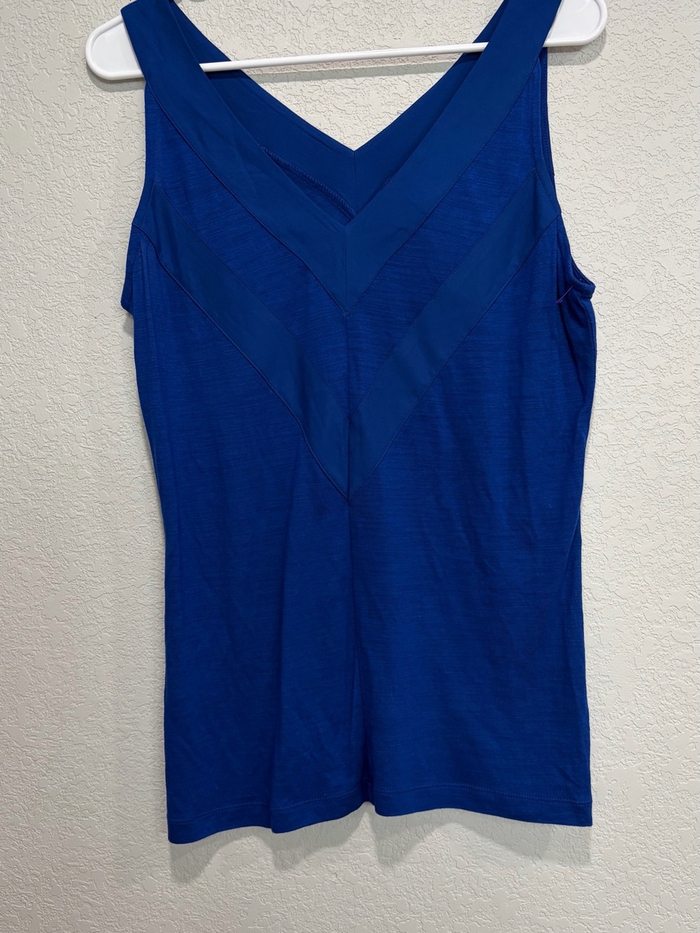 Banana Republic Royal Blue V-Neck Sleeveless Tank Top